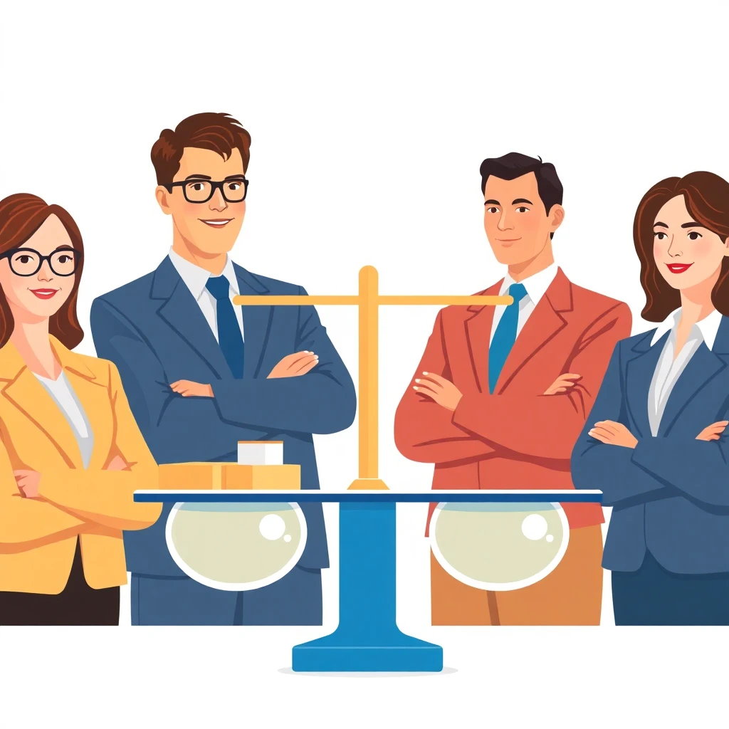 Balance scales illustration