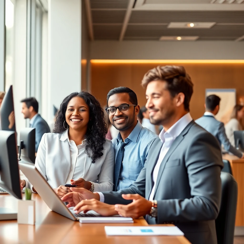 Traditional bank setting