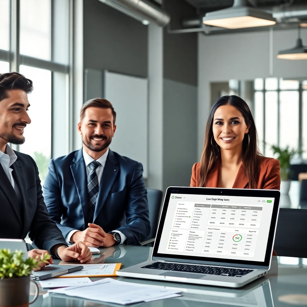 Office with loan documents