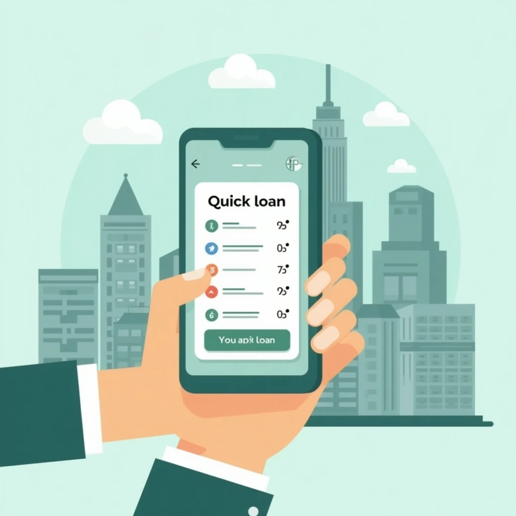 Quick loan via mobile app