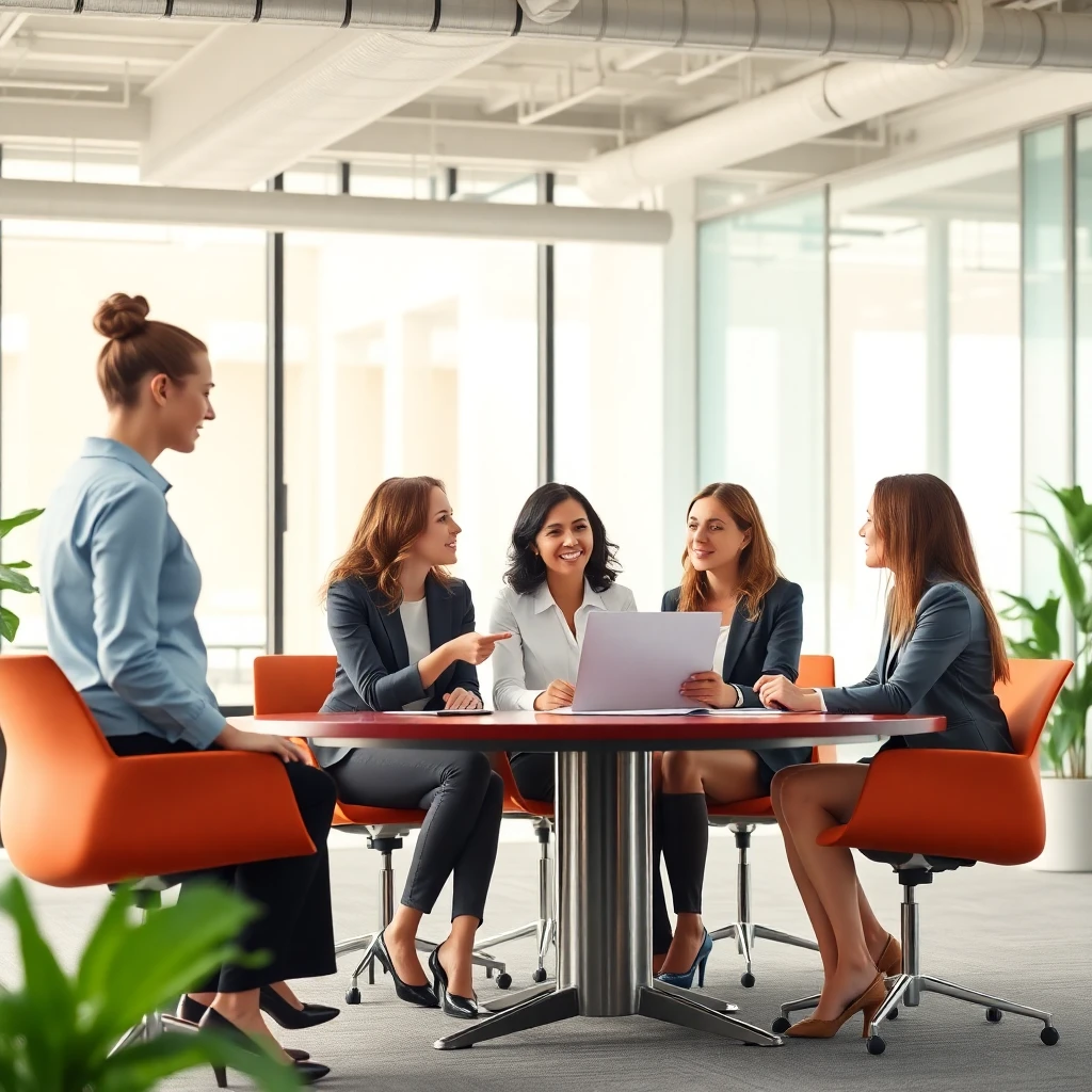 Women entrepreneurs in discussion